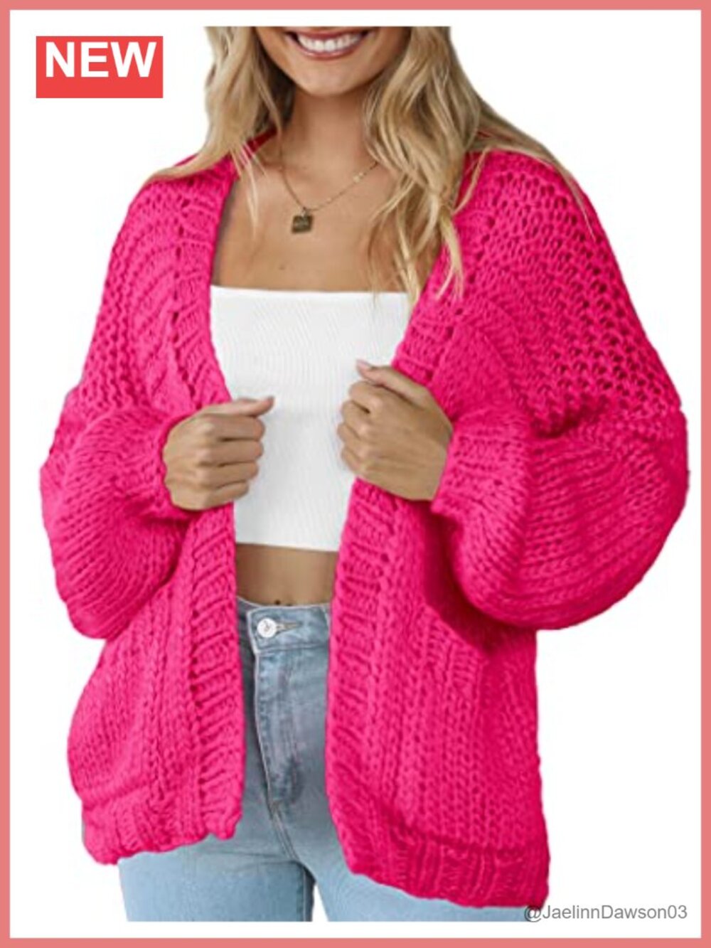 Women's Soft Knit Open Front Cardigan with Pockets Long Sleeve